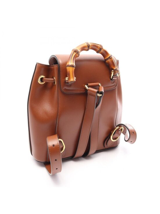 Gucci Backpack Bamboo Brown Leather main image 6